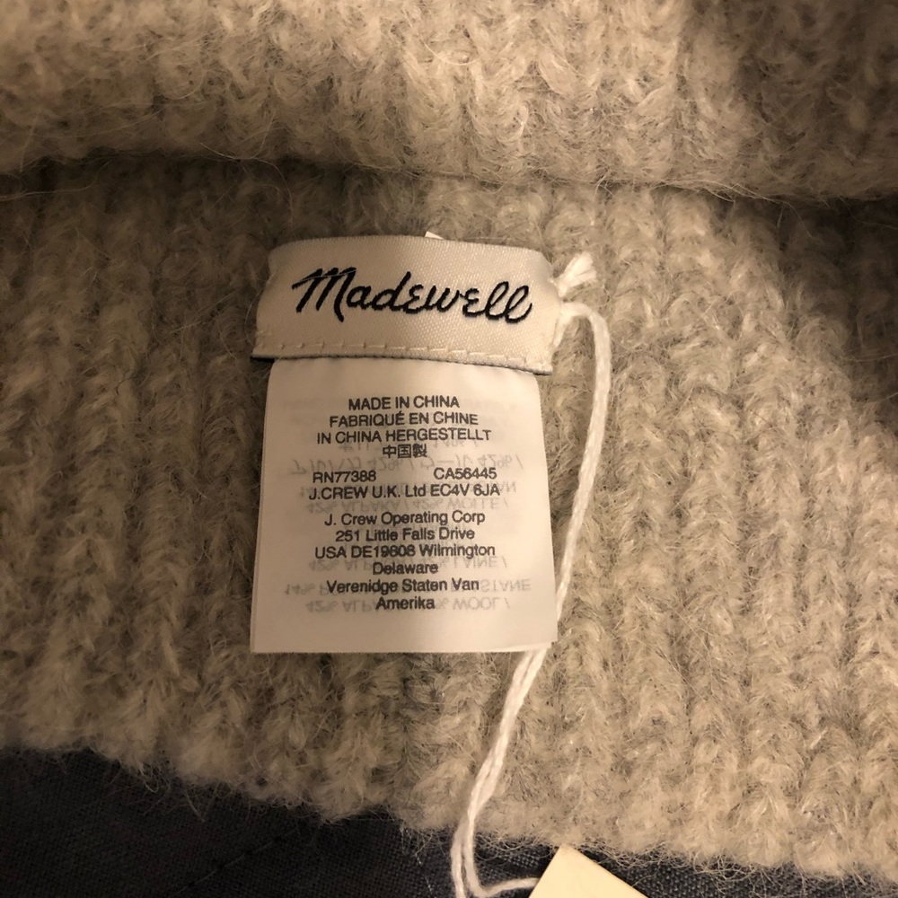 Madewell grey wool beanie
